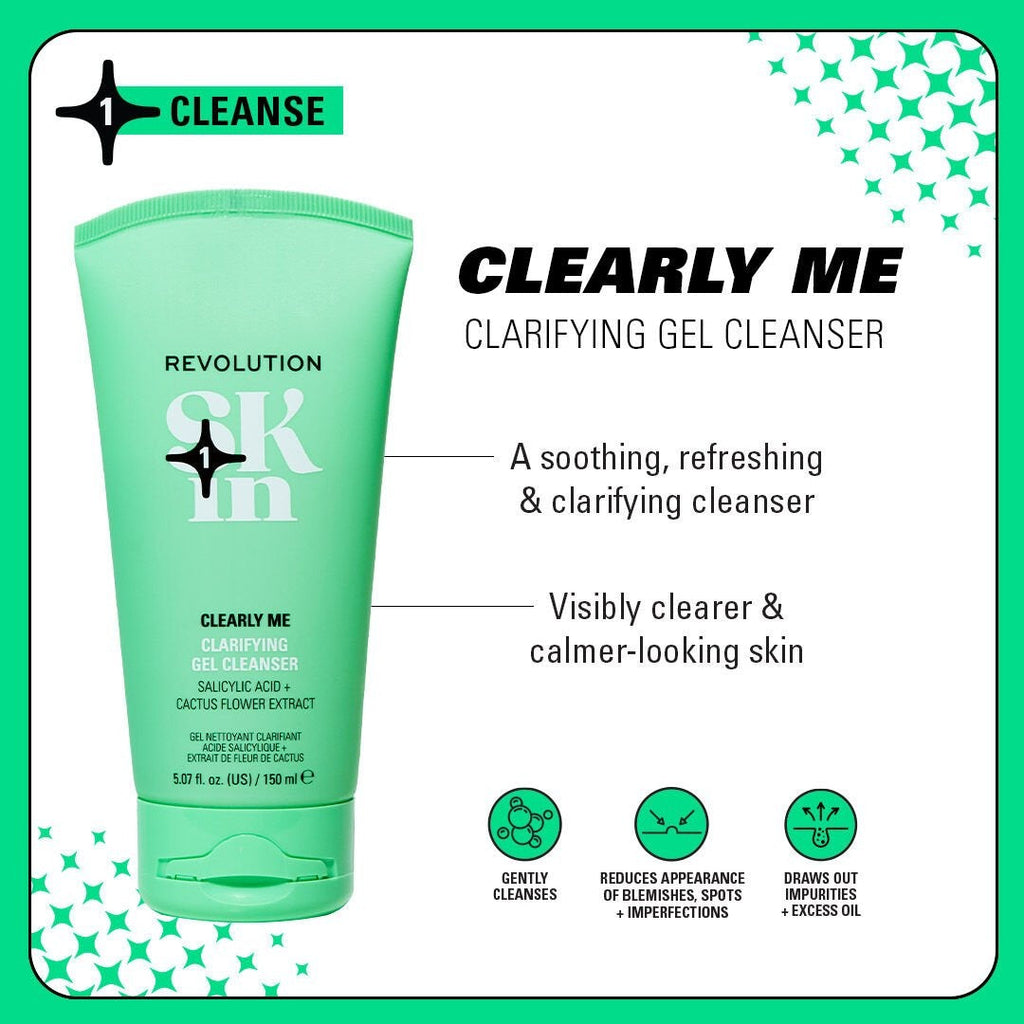 Revolution Skin Clearly Me 2% Salicylic Acid Clarifying Cleansing Gel