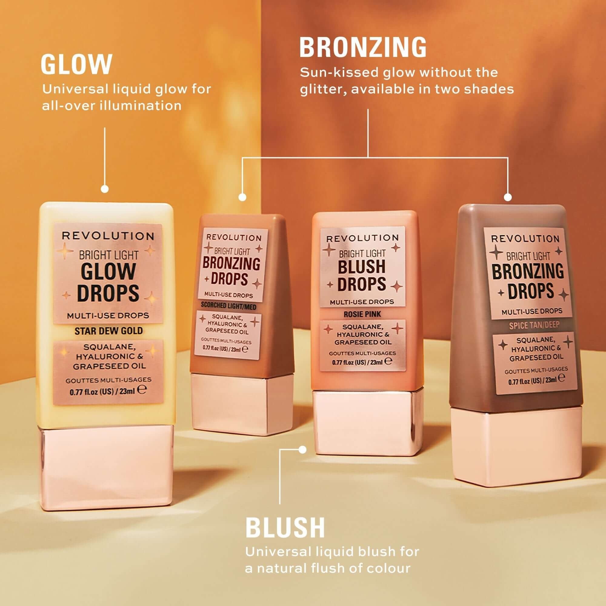 Revolution Bright Light Glow Drops Golden Star Dew
