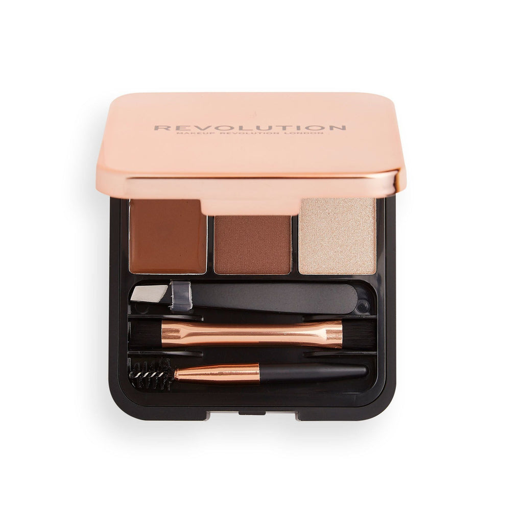 Revolution Brow Sculpt Kit Medium Brown