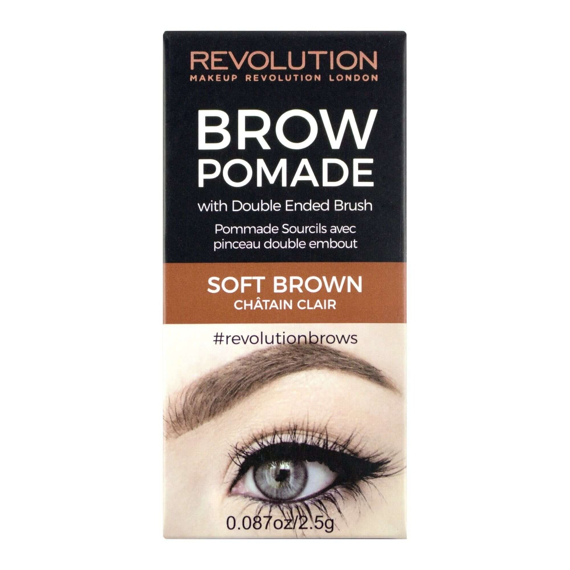 Revolution Brow Pomade Soft Brown