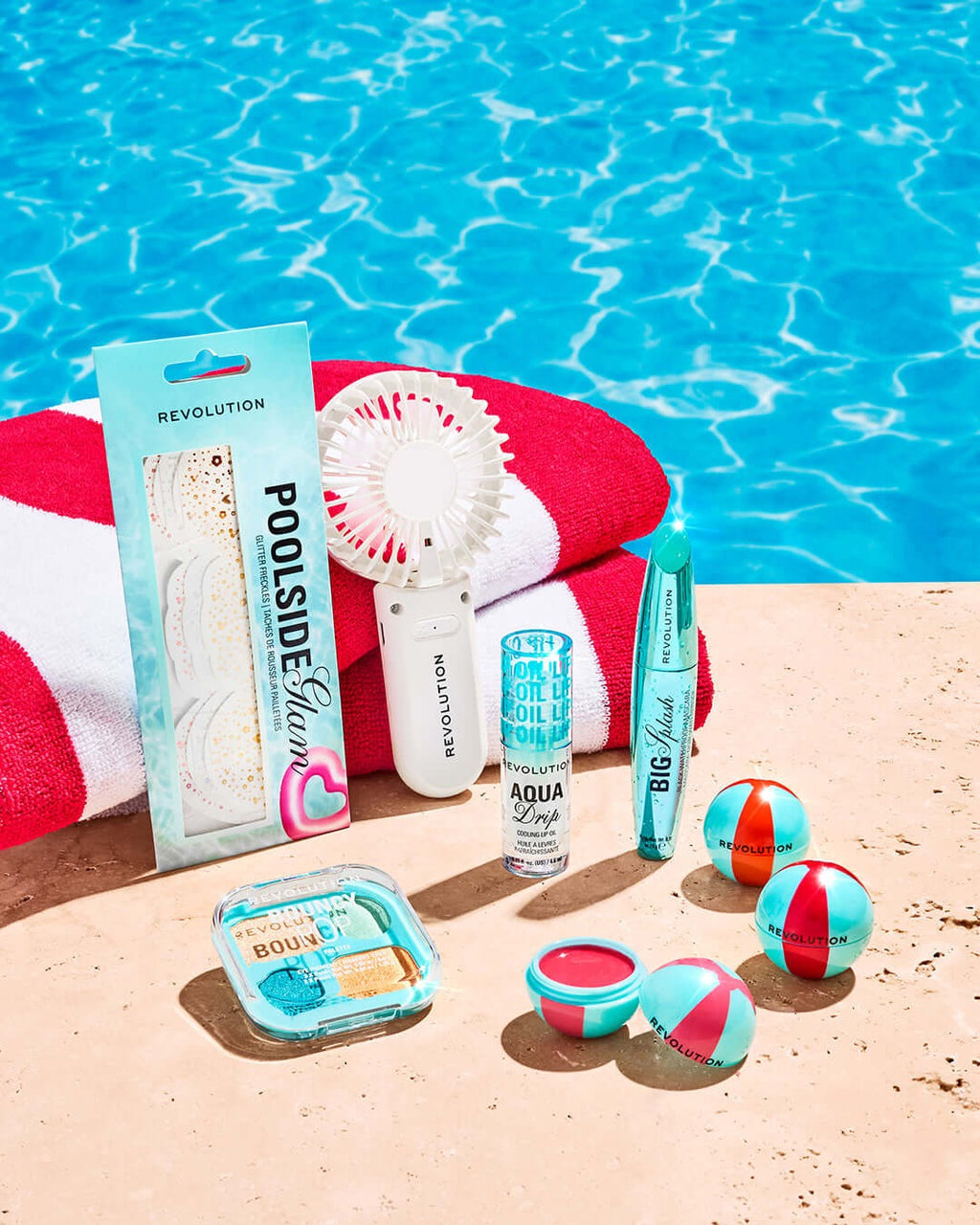 Revolution Poolside Hand Held Electric Fan White