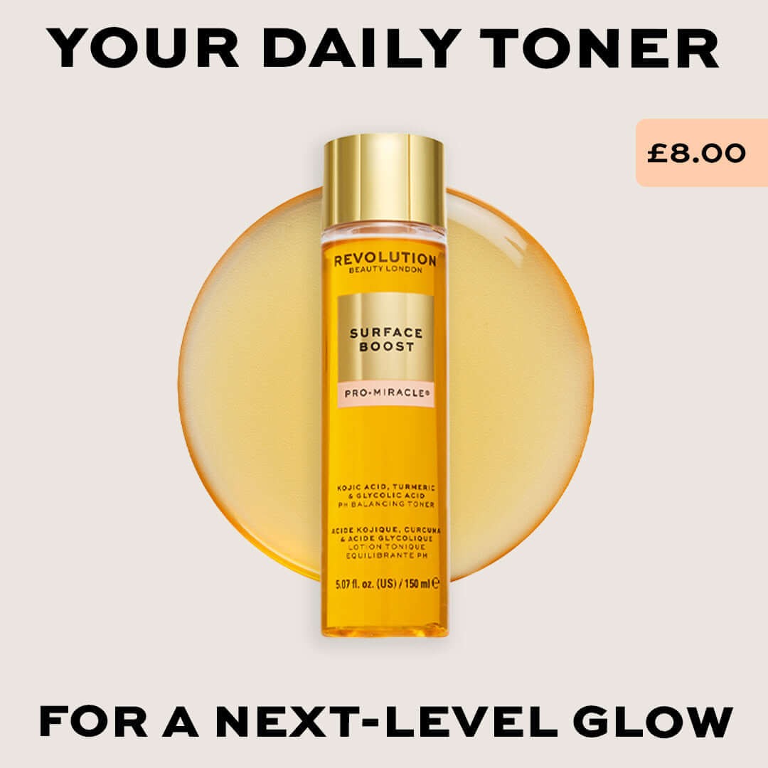 Revolution Pro Miracle Surface Boost Kojic Acid, Turmeric + Glycolic Acid Toner