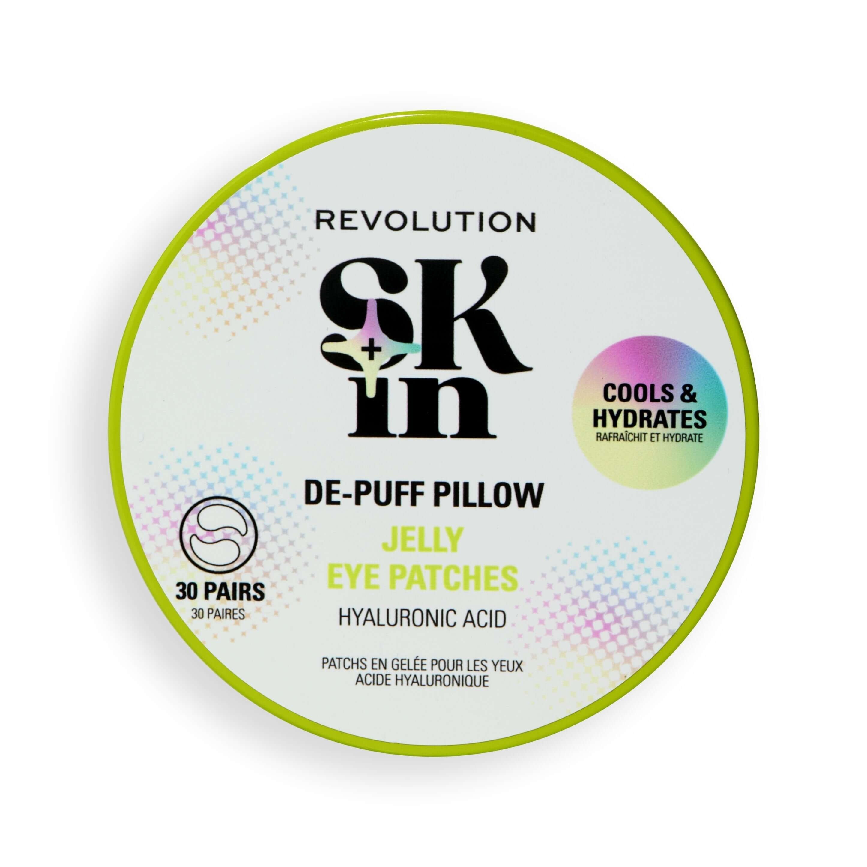 Revolution Skin De-Puff Pillow Hyaluronic Acid Jelly Eye Patches