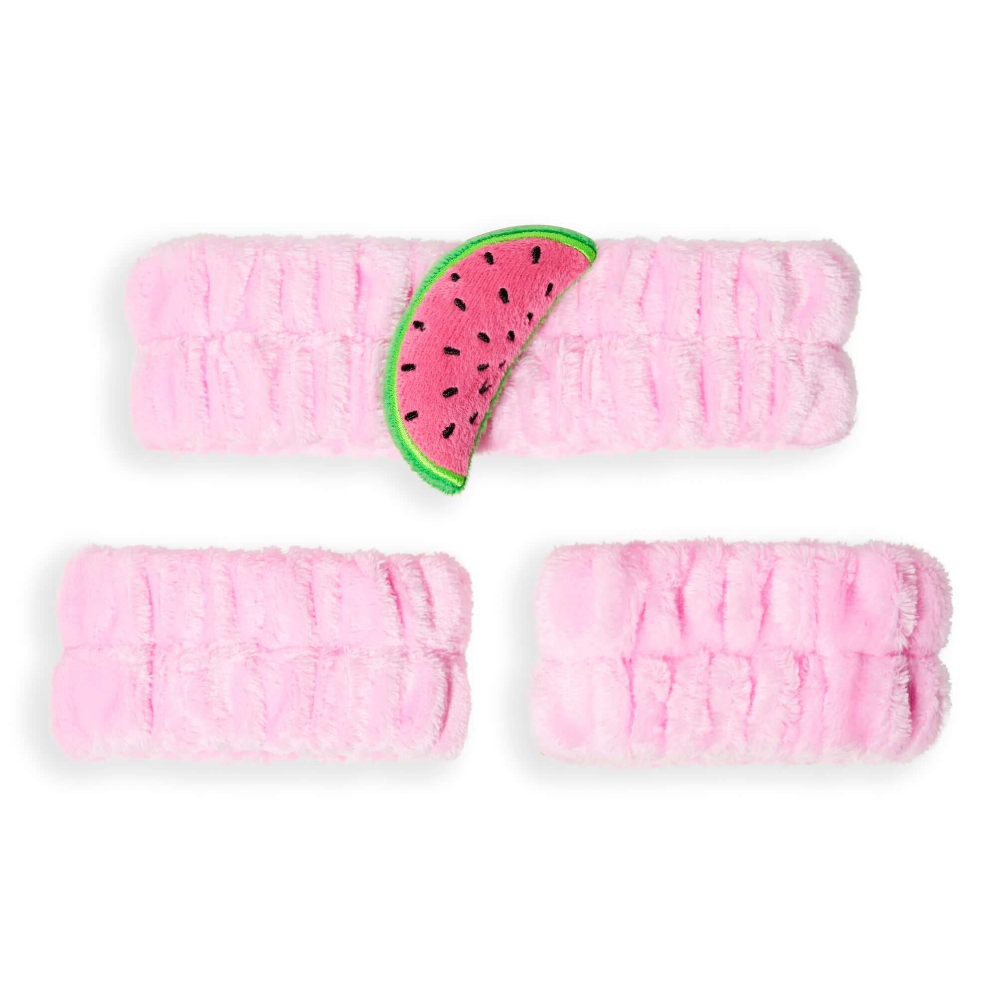 I Heart Revolution Fruity Face Headband and Anti Drip Wristbands