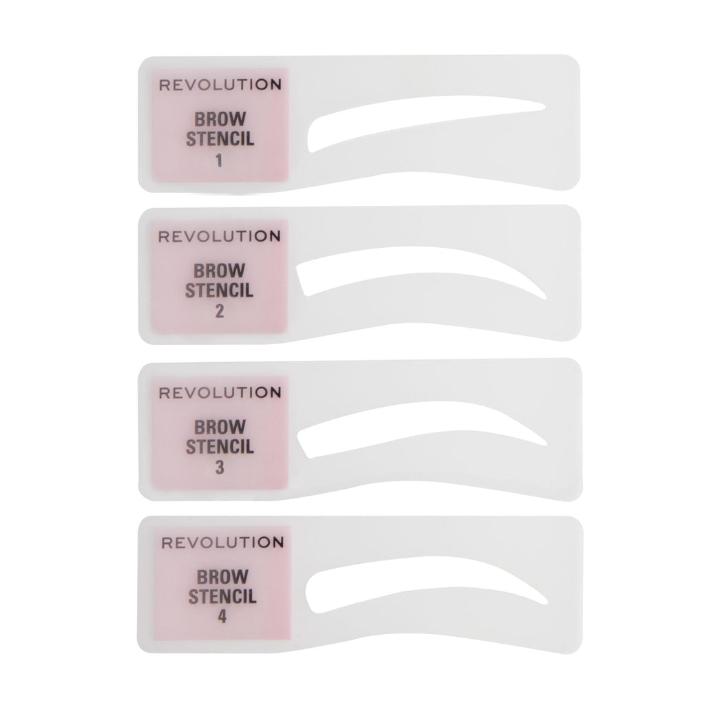 Revolution Brow Powder Stamp & Stencil Kit Ash Brown
