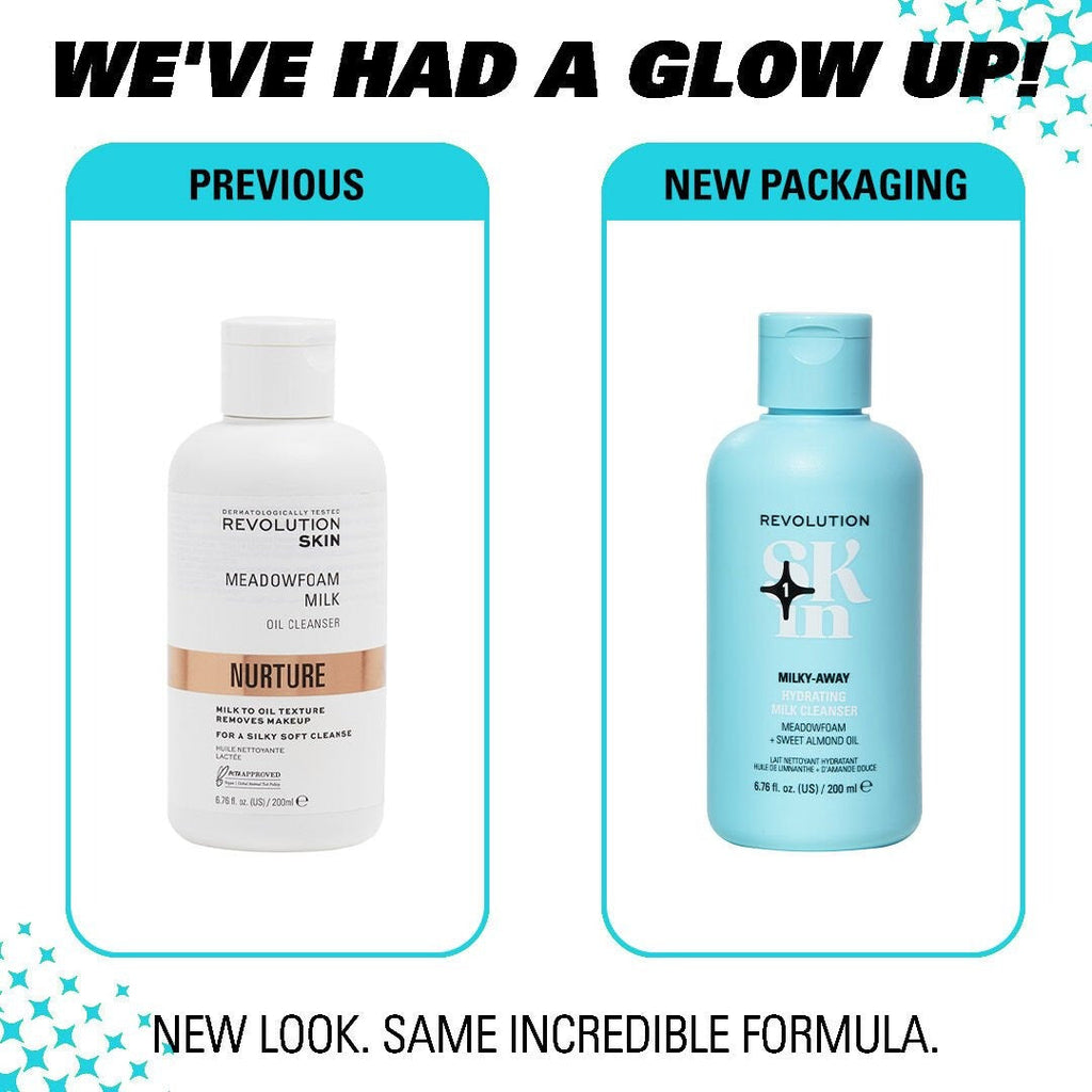 Revolution Skin Milky-Away Meadowfoam & Sweet Almond Oil Hydrating Milk Cleanser